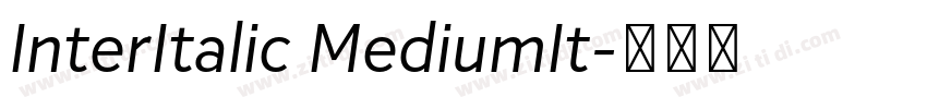 InterItalic MediumIt字体转换
